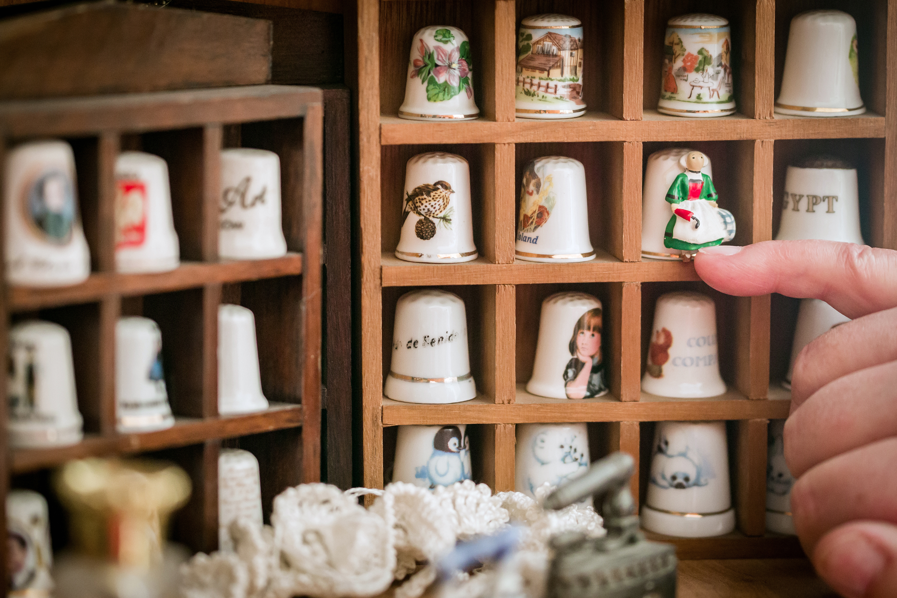 Collection of thimbles.