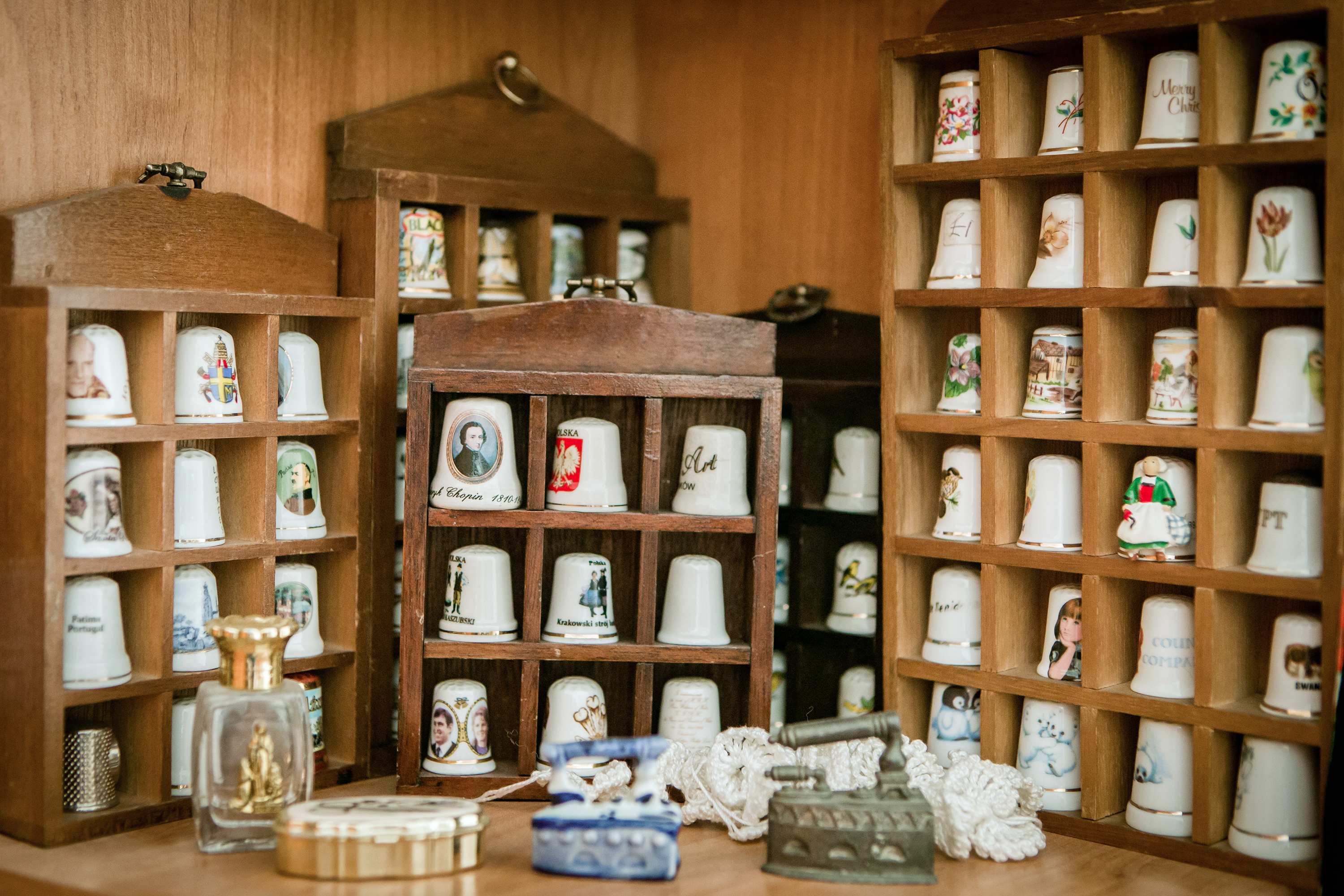 Collection of thimbles.